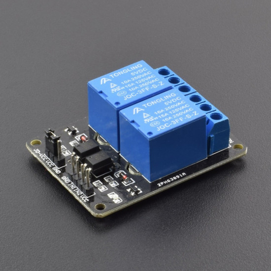 2-CHANNEL RELAY MODULE 5V – 10A OPTOCOUPLER