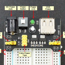 MB102 BREADBOARD POWER SUPPLY MODULE 3.3V 5V