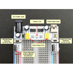 MB102 3.3V 5V BREADBOARD POWER SUPPLY MODULE