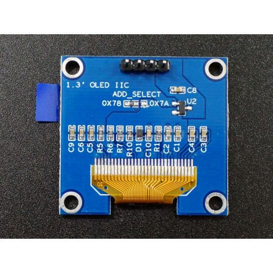 1.3" 128x64 I2C OLED DISPLAY