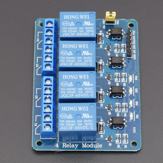 RELAY MODULE 4 CHANNEL 5V – 10A OPTOCOUPLER