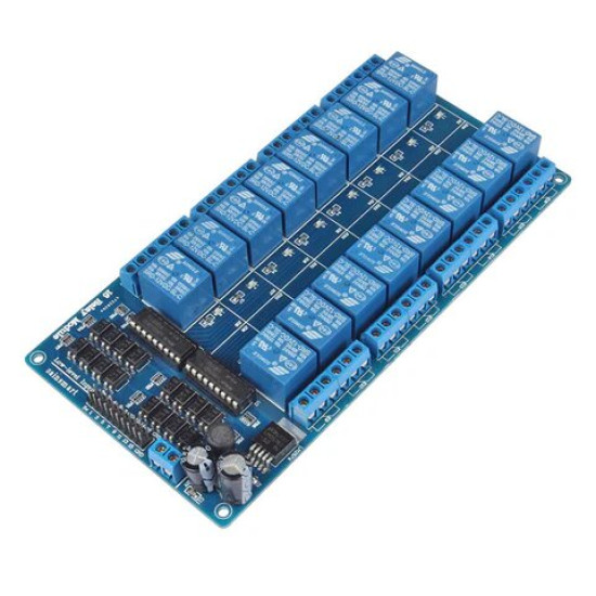 RELAY MODULE 16 CHANNEL 5V – 10A OPTOCOUPLER