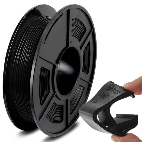 SLYPRO TPU 3D PRINTER FILAMENT 1.75MM BLACK 500G HIGH QUALITY