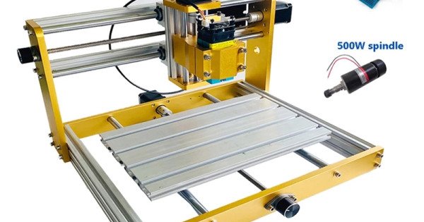CNC3018 PLUS + 500W SPINDLE MOTOR + 30W LASER HEAD 3 AXIS