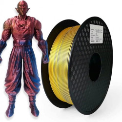 PLA 1.75MM SLYPRO SILK TRICOLOR GOLD & FUCHSIA & BLACK