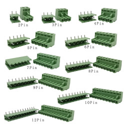 5.08MM RIGHT ANGLE PLUG SCREW TERMINAL BLOCK  - 2 PIN