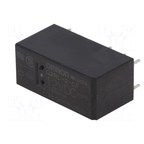 RELAY OMRON G2RL-2 12VDC (12V 8A 2RT) 8PIN