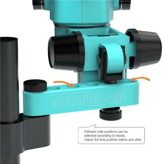 RF4 RF-7050PRO-FO19 7-50X TRINOCULAR SYNCHRONOUS MICROSCOPE WITH LED LIGHTS