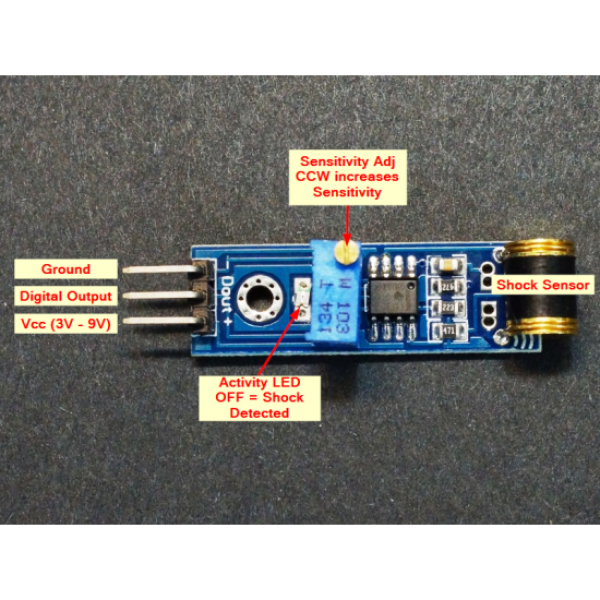 801S VIBRATION SHOCK SENSOR MODULE