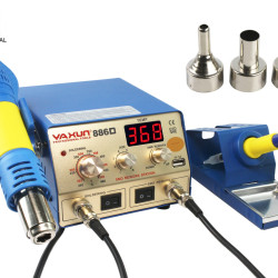 YAXUN 886D HOT AIR + SOLDERING IRON STATION