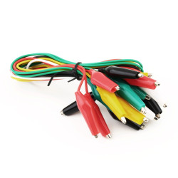 CABLE WITH CROCODILE CLIP 10PCS