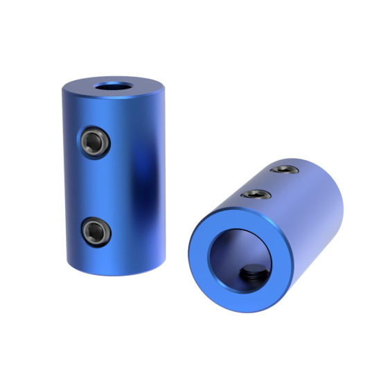 BLUE ALUMINUM ALLOY COUPLING 5X10X25MM FOR 3D PRINTERS AND CNC MACHINES