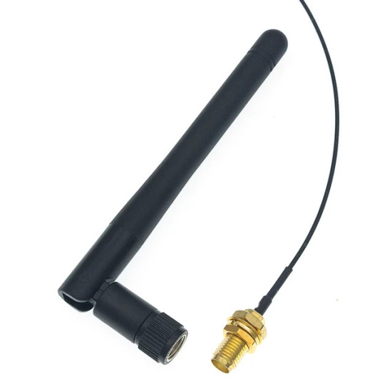 FOLDABLE WIFI ANTENNA SMA 11CM 2.4GHZ WITH CABLE