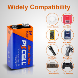 9V PKCELL ULTRA ALKALINE BATTERY