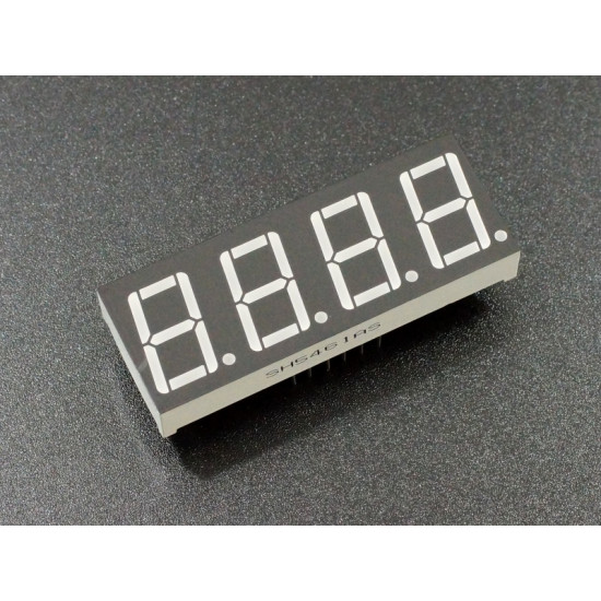 LED 7-SEGMENT 0.56″ CC 4-DIGIT RED 