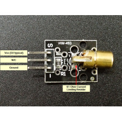 KY-008 LASER EMITTER MODULE 6MM 5V 650NM