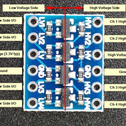 LOGIC LEVEL CONVERTER 4-CH BI-DIRECTIONAL MODULE