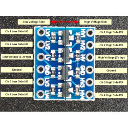 LOGIC LEVEL CONVERTER 4-CH BI-DIRECTIONAL MODULE