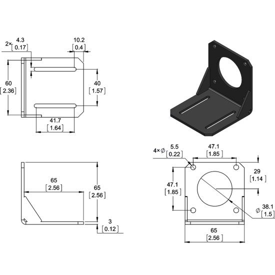 STEPPER MOTOR MOUNT NEMA-23 SIZE