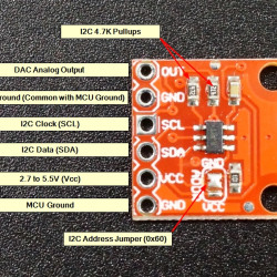 MCP4725 12-BIT DAC MODULE DIGITAL TO ANALOG CONVERTER