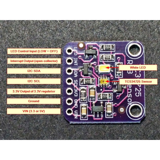 TCS34725 RGB COLOR SENSOR MODULE (RGB)