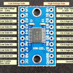 TXS0108E 8 CHANNEL LOGIC LEVEL CONVERTER MODULE