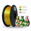 PLA 1.75MM SLYPRO SILK TRICOLOR GOLD & GREEN & PINK