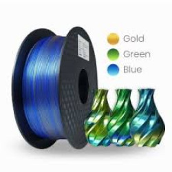 PLA 1.75MM SLYPRO SILK TRICOLOR GOLD & GREEN & BLUE