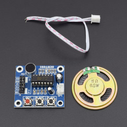 ISD1820 RECORDING MODULE VOICE BOARD WITH ON BOARD MIC AND LOUD SPEAKER