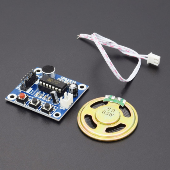 ISD1820 RECORDING MODULE VOICE BOARD WITH ON BOARD MIC AND LOUD SPEAKER