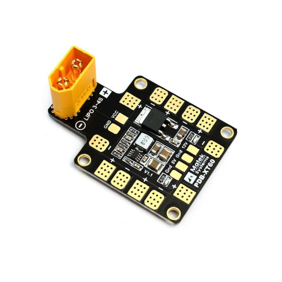 MATEK MINI POWER DISTRIBUTION BOARD PDB WITH XT60 AND BEC 5V & 12V