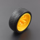 65MM YELLOW WHEEL FOR TT MOTOR 