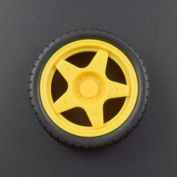 65MM YELLOW WHEEL FOR TT MOTOR 