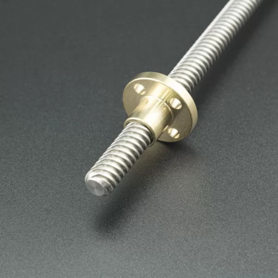 TRAPEZOIDAL SCREW T8X300MM WITH BRASS NUT