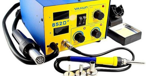 YAXUN 852D+ HOT AIR + SOLDERING IRON STATION