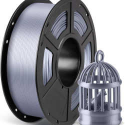 SLYPRO HIGH SPEED PLA+ 3D PRINTER FILAMENT 1.75MM SILVER 1KG HIGH QUALITY 