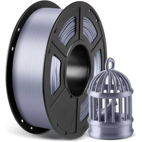 SLYPRO HIGH SPEED PLA+ 3D PRINTER FILAMENT 1.75MM SILVER 1KG HIGH QUALITY 